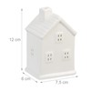 Relaxdays Ceramic Tea Light House, Light House for 1 Tea