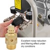 Pneumatic Silencer Brass Air Outlet Adjustable Throttle Silencer 1/2 Inch