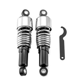 WSays Rear Shocks 10.5 Inch Lowering Kit Preload Adjustable Compatible with Harley Sportster 883 1200 1988-2003 and 2004-2022 Chrome