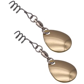 Predax 2 Spinner Blades for Softbaits Colorado Spinner Blade, Colour: Gold