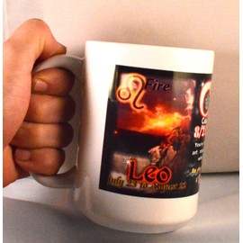 Valxart Leo-Virgo Cusp Cup/Mug Zodiac Astrology Born Aug 21-26 (15 Oz)