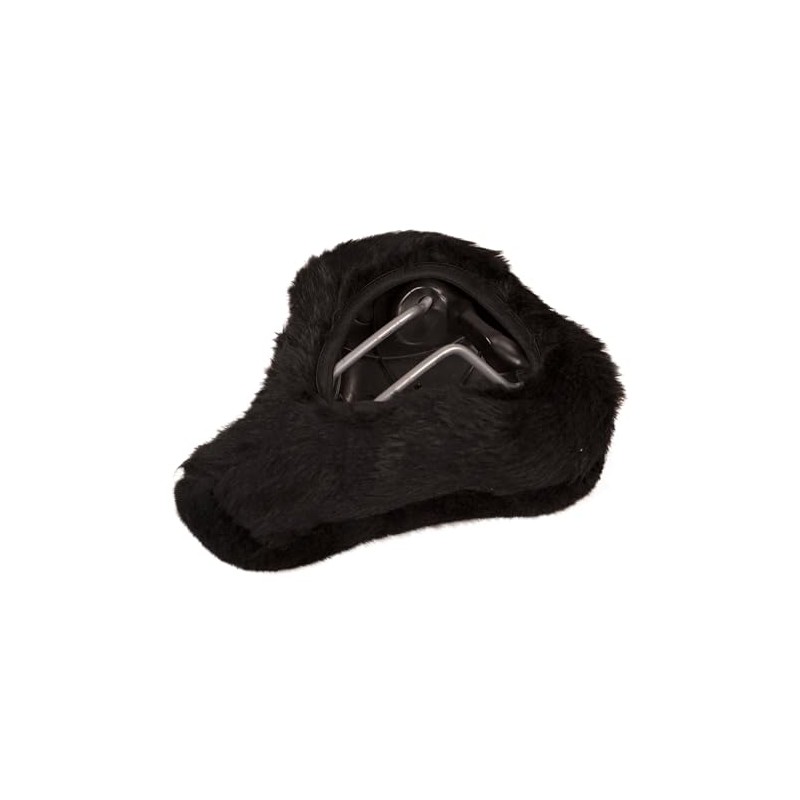 Reissner Lambskin Bicycle Saddle Cover Lambskin Combined with Faux Fur