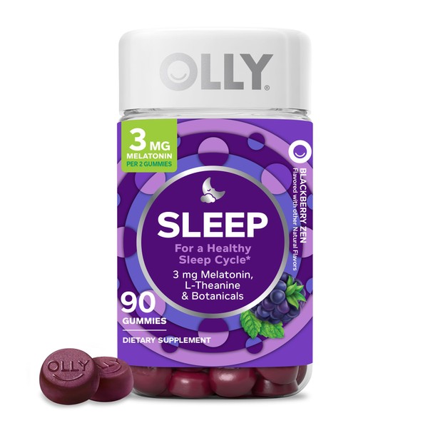 Olly Sleep Gummy, 3mg Melatonin, L-Theanine, Chamomile, Lemon Balm, Sleep