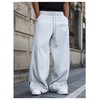 BEAUDRM Men's Y2k Graphic Baggy Sweatpants Drawstring Waist Straight Leg
