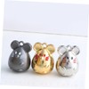 [CALLARON] 3pcs Mouse Keychain Mouse Key Ring Mouse Key Holder