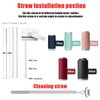 Zizga Straw Lid Compatible for Yeti Rambler Water Bottle 18