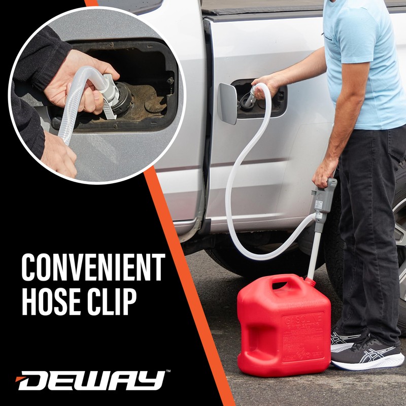 Deway Automatic Fuel Transfer Pump with Auto-Stop and Beep, Powerful
