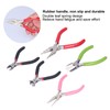 5Pcs Pliers Kit Diagonal Flat Nosed Bail Making Jewelry Pliers