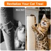 4 Pack Cat Scratching Post Replacement, 11.8 x 2.7 Inch