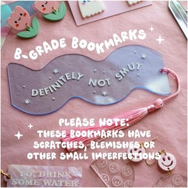 B grade Acrylic Bookmarks - Quantity: 5 Pack