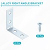 sourcing map 20 Pcs L Corner Bracket Corner Brace Metal