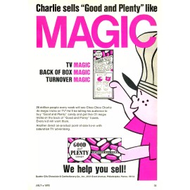 UNBRANDED Vintage Good and Plenty Candy Ad Reproduction Print 17x12