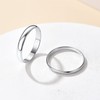 2MM Women Silver Wedding Bands Stackable Minimalist Classic Plain Ring