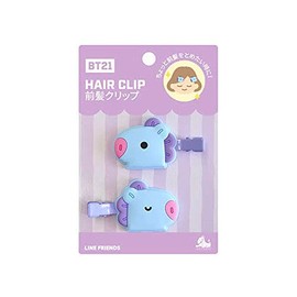 Solomon Shoji BT21 Bangs Clip HAIR CLIP Cute Bangs Pin Hair Clip Hair Accessories Face Wash Makeup Desk Work Bangs (MANG)