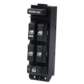 WUANGKI Master Power Window Switch Front Left Driver Side Compatible with 2000-2002 Chevy Silverado GMC Sierra 1500HD 2500HD丨2000-2002 GMC Sierra Yukon XL丨2002 Escalade, Replaces OE 15062650