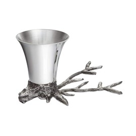 Wentworth Pewter - Stag Pewter Jigger, Stirrup Cup, Measure, Cup - Dia:80mm H:60mm /Pewter