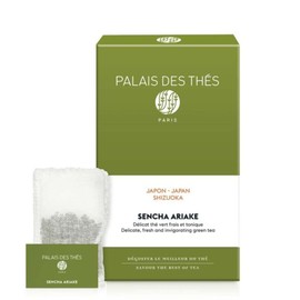Palais des Thés - Organic Sencha Ariake - Japanese Green Tea - 20 Count Cotton Tea Bags Box
