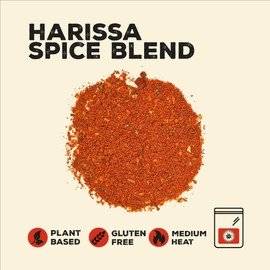 Nature Kitchen Moroccan Harissa 500g Large Bag of Seasoning Spices and Herbs. Gluten-Free and Vegan, Everyday Cooking Blends for Marinades, Sauces, Frying, Baking Or Grilling