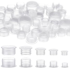 100 Pieces Salt and Pepper Shaker Stoppers 1/2 Inch, 9/16 Inch, 5/8 Inch, 11/16 Inch and 7/8 Inch Plastic Salt Shaker Plug Replacement Salt and Pepper Shaker Stoppers for Pots Bottles Pipes