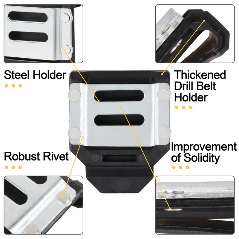 Drill Holder for Tool Belt,Drill Holster,Drill Tool Belt Clip,Tape Measure