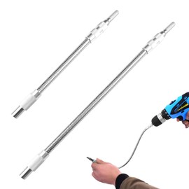 2 Pieces Flexible Shaft for Drills, 1/4 Inch Hex Shank Flexible Bit Holder, Drill Extension Extension for Screwdriver for Repairing in Tight Spaces, 200 mm & 300 mm