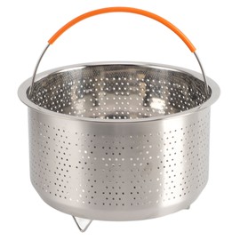 Stainless Steel Rice Cooker Steam Basket Stainless Steel Vegetable Steam Basket with Handle for Pots