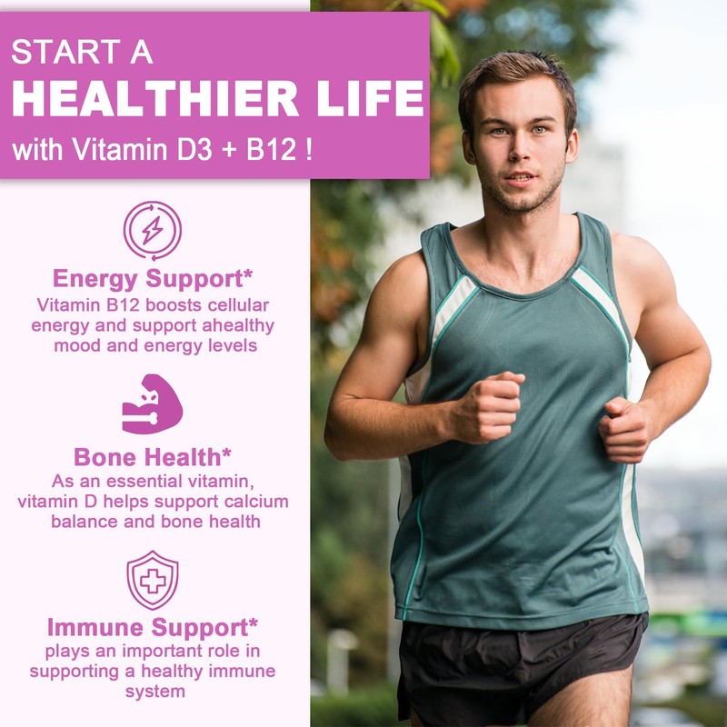 NEVISS 3 Pack Turmeric Curcumin + Vitamin D3 & B12