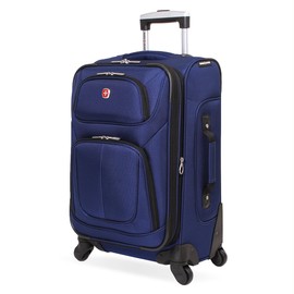 SwissGear Sion Softside Expandable Luggage, Blue, Carry-On 21-Inch