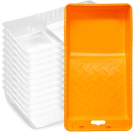 Mister Rui Paint Tray Liner, 4 Inch-11 Pieces, Small Paint Pan with Liners, Disposable Paint Tray 4 Inch, Paint Pan Liners for Home Decor, House Painting