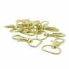 MAKRAMA Gancho Para Llavero Macrame 2cm (10 Pzas) (Dorado)