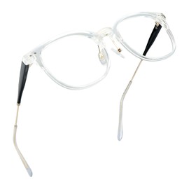 LifeArt Blue Light Blocking Glasses, Anti Eyestrain, Computer Reading Glasses, Gaming Glasses, TV Glasses for Women Men, Anti Glare (Clear, 2.00 Magnification)
