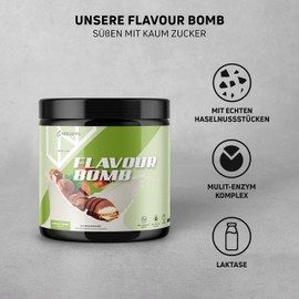 Neosupps Flavor Bomb Flavour Powder, Hazelnut Cream 250gI Makes Any Bland Food Super Delicious, Low Calories, Perfect for Your Diet, Also Suitable for Baking