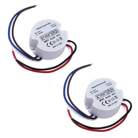 Makergroup 12V LED Power Supply Driver, IP67 Waterproof Constant Voltage Transformer, 120VAC to 12V DC Converter for LED Strip Lights Cabinet Lights and G4, MR11, MR16 Light Bulbs (15W 2-Pack)