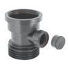 McAlpine DC1-BL-BO Drain Connector with Boss, Black