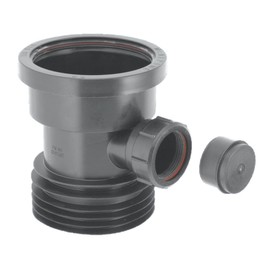 McAlpine DC1-BL-BO Drain Connector with Boss, Black