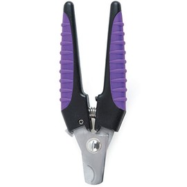 Master Grooming Tools Ergonomic Pro Nail Clippers — Stainless Steel Clippers for Trimming Pet Nails - Purple, Large, 6¼"