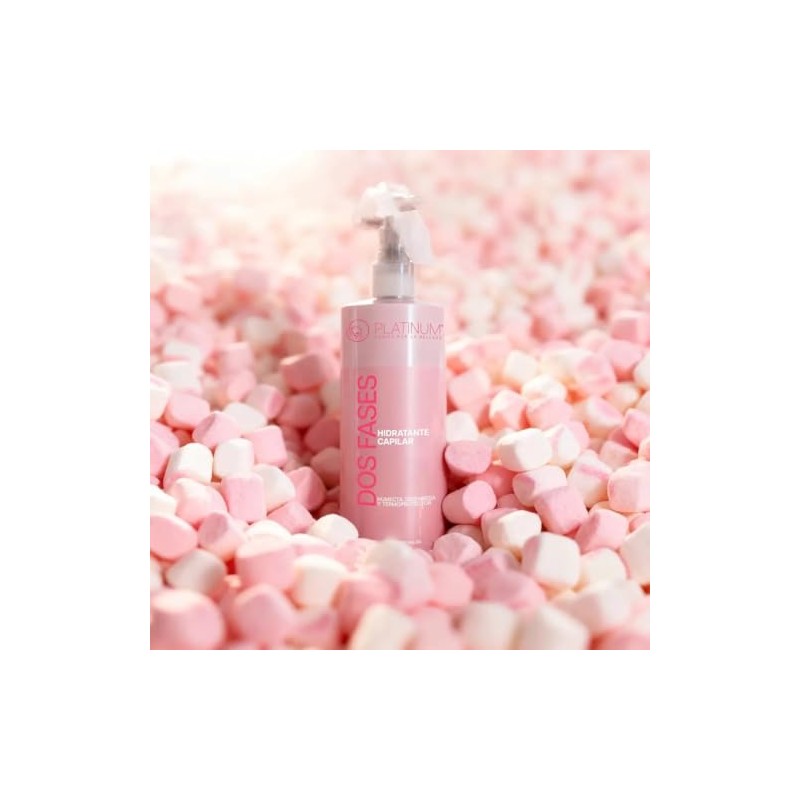 Platinum Dos Fases Hidratante Capilar, Desenredante y Termoprotector, 320gr, Rosa