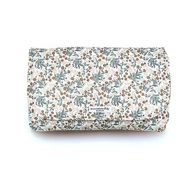 Blausberg Baby Changing Bag Washable Nappy Bag with Changing Mat for on the Go Materials Oek-Tex Standard Certified Made in Germany Flower Meadow Blue