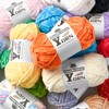 Plush Chenille Chunky Yarn - Fluffy Velvet Yarn Crochet for
