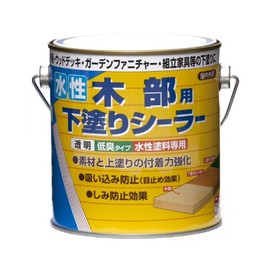 Nippe 4976124400575 Paint Paint Water-Based Primer Sealer for Wooden Parts 0.7 L; Transparent, Water-based, Indoor/Outdoor Primer, Made in Japan
