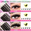 600 Pieces DIY Eyelash Extensions Set, 0.07D Eyelashes, Individual False