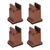 4pcs Adjustable Furniture Risers with Screw Clamp Rubber Bed Couch