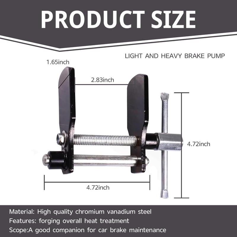 Merdege Brake Caliper Compression Tool, Dual Wheel Separator, Disc Brake