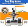 WHK Tee Stop Valve 3/4 Ptc x 3/4 Ptc x