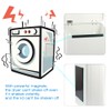Picowe Magnetic Laundry Storage, Large Metal Lint Holder Bin with