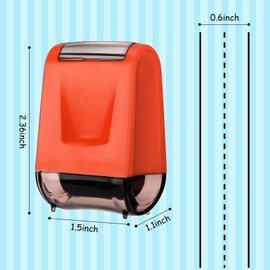 Sherr Dashed Handwriting Lines Practice Roller Stamp Self Inking Line Rolling Stamps Teacher Stamps Sentence Strips Handwriting Practice for Kids Teachers Adults Classroom Home Office (Orange)