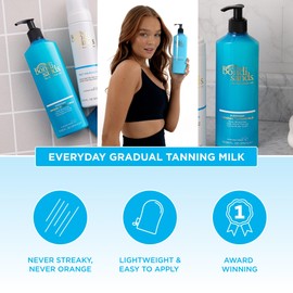 Bondi Sands Bondi Sands Everyday Gradual Tanning Milk | Long-lasting, Tanning Body Moisturizer Enriched With Aloe Vera and Vitamin E for Glowing Skin, 12.68 Fl Oz