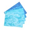 5Pcs Cotton Quilting Fabric Smudge Dyed 19.7in Long 17.7in Wide