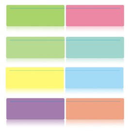 Reading Guide Highlight Strips, 8pcs Dyslexia Reading Ruler Strip Colored Dyslexia Overlays Bookmark Aids for Students Teacher Adults