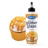 Satin Ice Gold Glitter Glaze (10oz Bottle) For Decorating Cakes,
